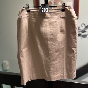 Talbots Elegant Beige Pencil Skirt #DO203